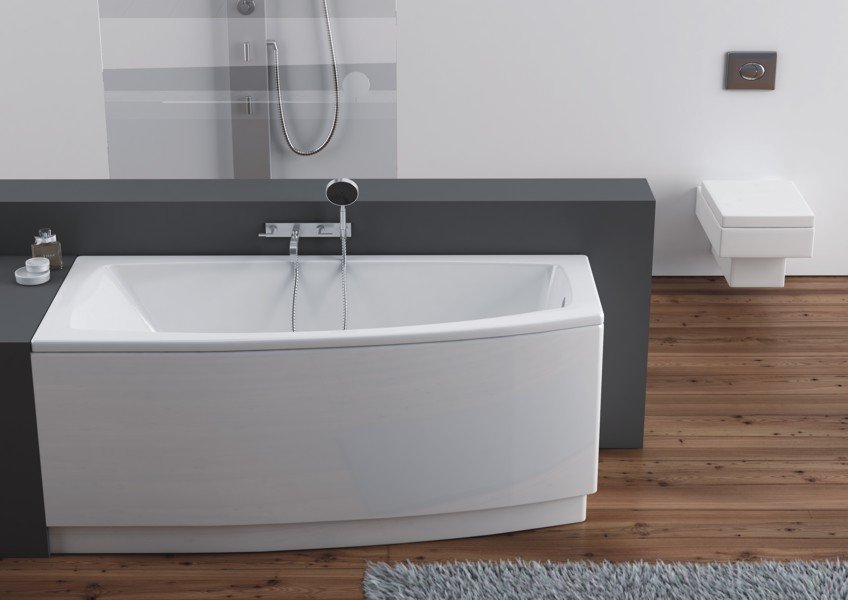 Aquaform ARCLINE 160x70 asymetryczna LEWA Wanna RTVAGD Sklep