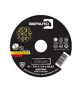 Akcesorium do elektronarzdzi Gepard Tarcza do metalu 41 99A 115x1,0x22 Inox Standard
