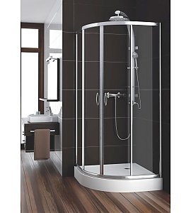 Kabina natryskowa Aquaform NIGRA p�okr�g�a 80 - wys.185