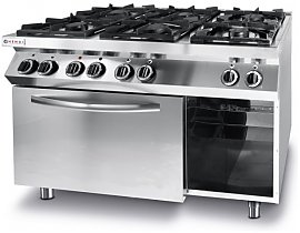 Kuchenka gazowa gastronomiczna 6-palnikowa Kitchen Line - 225899