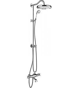 Zestaw natryskowy Tres Bateria termostatyczna MonoClasic  242.198.01