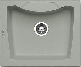 Zlewozmywak granitowy Pyramis CALDERA 61x51 1B Aluminium metaliczny 