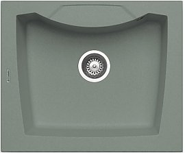 Zlewozmywak granitowy Pyramis CALDERA 61x51 1B Tytan metaliczny 