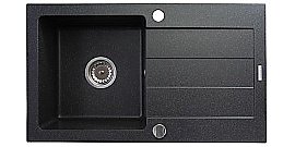 Zlewozmywak granitowy Pyramis SPARTA GRANIT 76x44 1B 1D Czarny