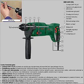 Wiertarka udarowa DWT M�oto-wiertarka udarowa SBH-600 DSL
