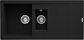 Zlewozmywak granitowy Pyramis STUDIO 100x48 1 1/2B 1D Czarny