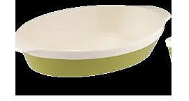 Dodatek kuchenny Granchio NACZYNIE CERAMICZNE OWALNE  NATURA OLIVA 33X21 CM - 88515