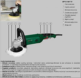 Szlifierka ktowa DWT Polerka OP 13-180 TV