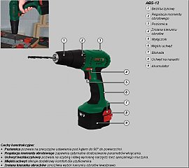 Wiertarko-wkr�tarka DWT ABS-12 