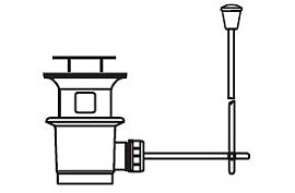 Bateria umywalkowa Tres Korek automatyczny 91.42.840.3.5.1 