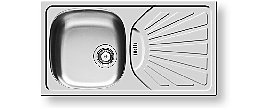 Zlewozmywak stalowy Pyramis ET 78 MARGARITA g�adki (92mm)