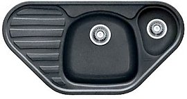 Zlewozmywak granitowy Franke CALYPSO 651 E - COG 651 E grafitowy