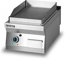 Grill elektryczny  pytowy (pyta RYFLOWANA) L700.GPE400R