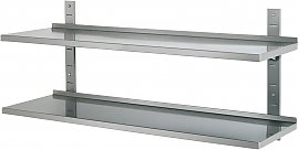 Półka naścienna półka wisząca podwójna 1200 x 355 mm 970 249