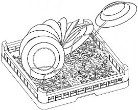 Zmywarka gastronomiczna Wkad kosza do talerzy gbokich PA 150