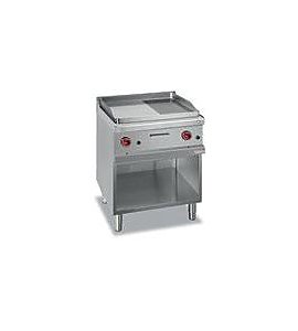 Płyta grillowa na podstawie Linia 700 1/2 gładka,1/2 ryflowana HPGFTA777LR