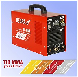 Spawara inwertorowa Dedra MMA/TIG PULSE 200A DESTI203P