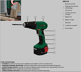 Wiertarko-wkr�tarka DWT ABS-9,6 