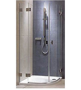 Kabina natryskowa Koło Kabina półokrągła NIVEN 90 z drzwiami skrzydłowymi (FKPF90)