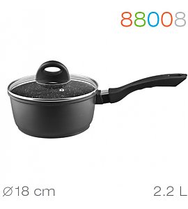 Garnek Granchio Rondel z pokrywk� MARMO INDUCTION 18cm 2,2 L 88008