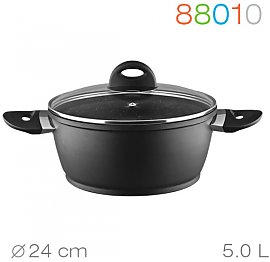 Garnek Granchio Z pokrywką MARMO INDUCTION 24cm 5 L 88010