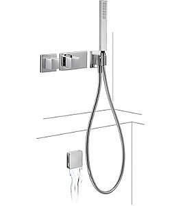 Zestaw natryskowy Tres Bateria termostatyczna BLOCK SYSTEM 207.252.06