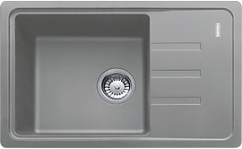 Zlewozmywak granitowy Franke BLISS 611 - 62 - BSG 611 - 62 kamienny szary