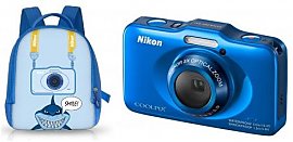 Aparat kompaktowy Nikon  COOLPIX S31 niebieski + plecak GRATIS