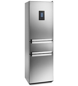Lodówka z dolnym zamrażalnikiem Mastercook LCTD 920 NFX TRIO