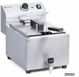 Frytownica gastronomiczna MASTERPRO z kranem spustowym 8 litrw - 209202