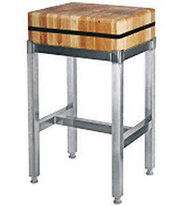 Kloc masarski drewniany na podstawie stalowej - 40x50x15 999 973