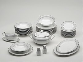 Zestaw porcelanowy Gerlach Luna - serwis obiadowy dla 12 osób