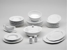 Zestaw porcelanowy Gerlach Atena - serwis obiadowy (44 elementy) dla 12 osób