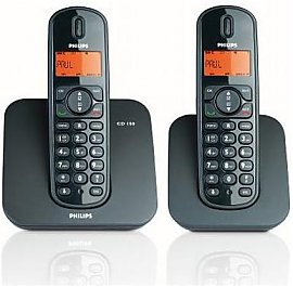 Telefon stacjonarny Philips DECT CD 1502 B / 53 DUO