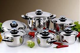 Zestaw garnk�w Solingen INOX 12-elementowy