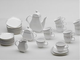 Zestaw porcelanowy Gerlach York Blue - serwis do herbaty dla 12 osób