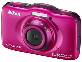 Aparat kompaktowy Nikon Coolpix W100 wodoodporny r�owy + plecak 