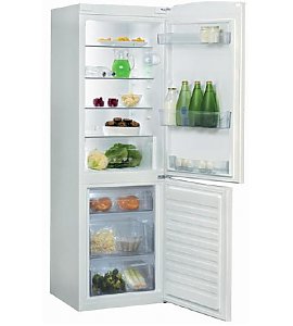 Lodówka z dolnym zamrażalnikiem Whirlpool WBE 3411A+W