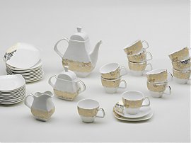 Zestaw porcelanowy Gerlach York Gold - serwis do herbaty dla 12 os�b 