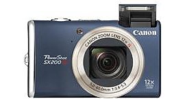 Aparat kompaktowy Canon PS SX 200 IS GRANATOWY
