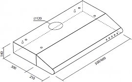 Okap podszafkowy Toflesz OK-2 NT-3 50 Silver