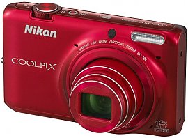 Aparat kompaktowy Nikon S6500 czerwony