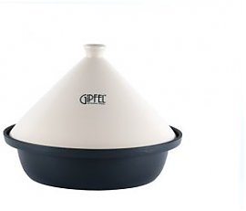 Dodatek kuchenny Gipfel Tagine Tajine eliwny 30 cm z pokryw ceramiczn kremowy 3818