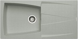 Zlewozmywak granitowy Pyramis CALDERA 100x50 1B 1D Aluminium metaliczny 