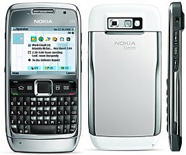 Telefon komórkowy Nokia E 71white steel