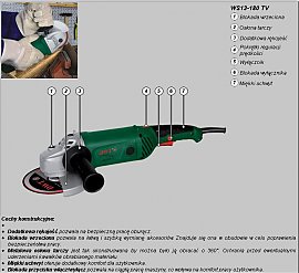 Szlifierka k�towa DWT WS 13-180 TV