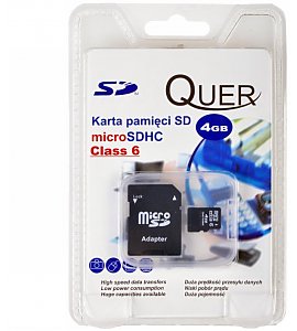 Karta pamici Quer  micro SDHC 4GB  PLY1147