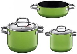 Zestaw garnk�w Silit Lemon Green 3-cz�ciowy