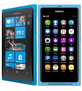 Telefon komrkowy Nokia LUMIA 800 niebieski
