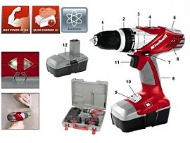 Wiertarko-wkr�tarka Einhell RT-CD 18/1 RED LINE